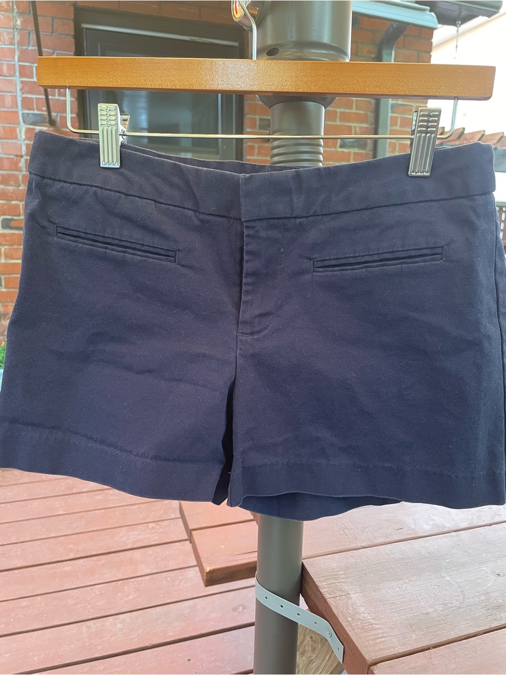 GAP Women's Navy Tailored Cotton Stretch Shorts